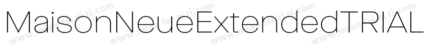 MaisonNeueExtendedTRIAL ExtraThin字体转换